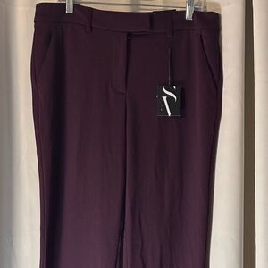 Simply Vera Vera Wang Burgundy Straight Leg Pants, size 12